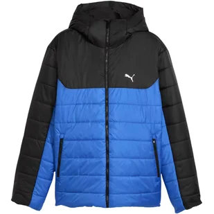 Kurtka męska Puma ESS Hooded Padded niebiesko-czarna 685211 13 - Kurtki męskie - miniaturka - grafika 1