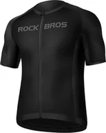Kurtki rowerowe - RockBros Koszulka rowerowa Rockbros 15120002006 z krótkim rękawem XXXL - czarna - miniaturka - grafika 1