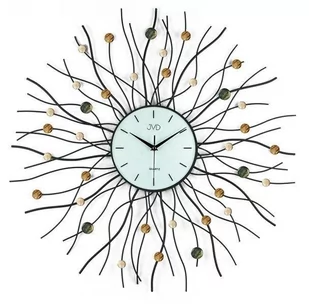 JVD Zegar ścienny HJ02 Metal Szkło średnica 71 cm - Zegary - miniaturka - grafika 1