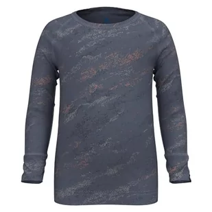 Odlo Active Warm Eco Kids Glacier Print (Small) Undershirt, Szary, 80 cm Dziecko mieszane, Szary, 80 - Odzież sportowa dziecięca - miniaturka - grafika 1