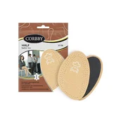 Akcesoria obuwnicze - Amortyzujące Półwkładki Do Butów Skórzane Corbby R. 39/40 - miniaturka - grafika 1