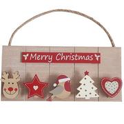 Opakowania i torebki na prezenty - Zawieszka ścienna bożonarodzeniowa, 23 x 2 x 10,5 cm - miniaturka - grafika 1