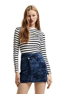 Koszulki i topy damskie - Desigual Koszulka damska, biały, L - miniaturka - grafika 1