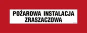 Systemy ekspozycyjne i znaki informacyjne - BC122 POŻAROWA INSTALACJA ZRASZACZOWA, KN - FOLIA PODŁOGOWA NIEŚWIECĄCA; (360X140MM) - miniaturka - grafika 1