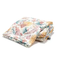 Kołdry i poduszki dla dzieci - LA MILLOU KOŁDRA BAMBOO - XL - BOHO PALMS LIGHT - miniaturka - grafika 1
