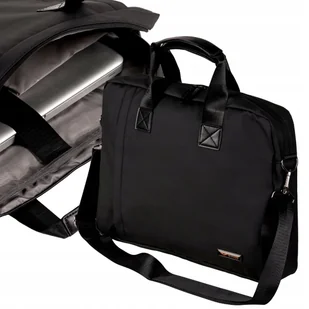 WINGS Torba na laptop 15,6 cali czarna WODOODPORNA pas na RAMIĘ pokrowiec - Walizki WINGS Torba na laptop 15,6 cali czarna WODOODPORNA pas na RAMIĘ pokrowiec - Walizki - miniaturka - grafika 1