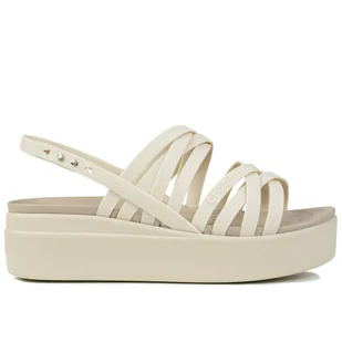 Sandały damskie na basen Crocs BROOKLYN STRAPPY LOWWDG - Sandały damskie - miniaturka - grafika 1