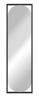 Lustra - Czarne nowoczesne lustro ścienne E2-C15 - miniaturka - grafika 1