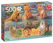 Puzzle - Jumbo Puzzle A Kittens Dream 500 18850 - miniaturka - grafika 1