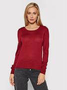 Swetry damskie - Vero Moda Sweter Felicity 10231475 Bordowy Regular Fit - miniaturka - grafika 1