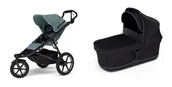 Wózki dziecięce - Wózek sportowy Thule Urban Glide 3 Mid blue + Bassinet Black - miniaturka - grafika 1
