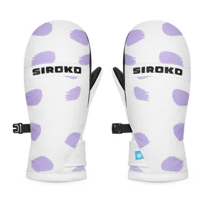 Dziecięce rękawice na snowboard i narty Sporty zimowe Siroko Polka dots - Rękawice narciarskie - miniaturka - grafika 1