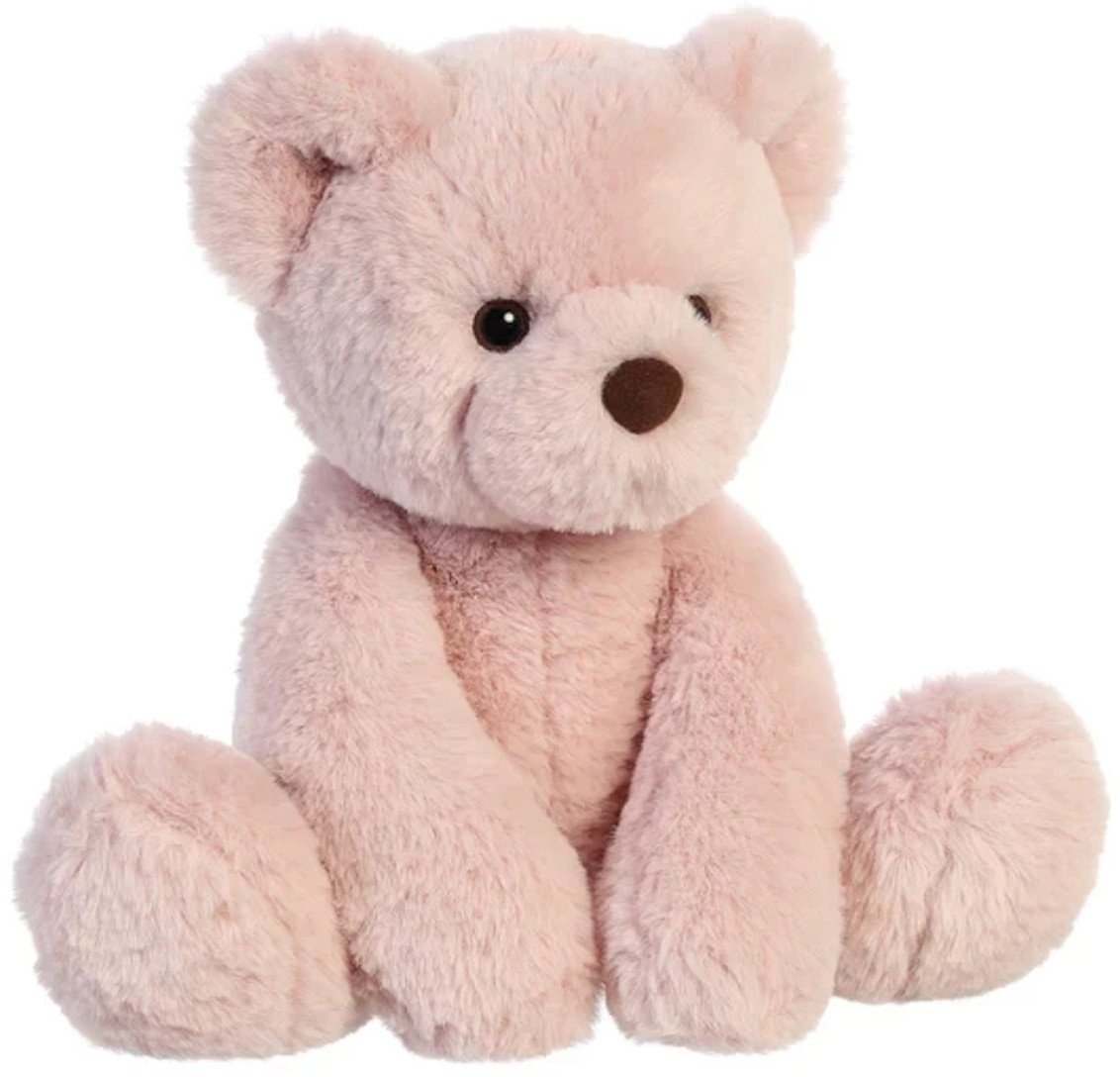 AURORA Soft toy bear, dusty pink, 30 cm