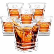 Szklanki - Szklanki geometric zestaw x6 z grawerem dla konesera whisky - miniaturka - grafika 1