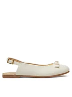 Buty dla dziewczynek - Tommy Hilfiger Sandały Ballerina Chanel T4A3-33929-0206 S Écru - miniaturka - grafika 1