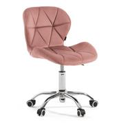 Krzesła - Krzesło obrotowe różowe ART118S / welur #44 - miniaturka - grafika 1