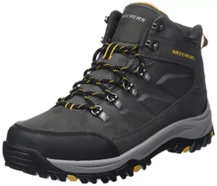 Skechers Męskie trampki Char 204642, węgiel syntetyczny, 13 UK - Trampki męskie - miniaturka - grafika 1