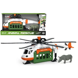 HELIKOPTER TRANSPORTOWY DLA ZWIERZĄT ZABAWKA DLA DZIECI - Samoloty i helikoptery - miniaturka - grafika 1