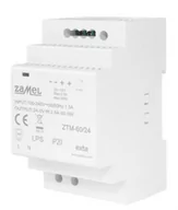 Zasilacze i transformatory - Zasilacz LED na szynę DIN 24V 60W DC TH-35 TYP: ZTM-60/24 ZAMEL - miniaturka - grafika 1