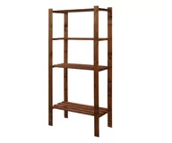 Regały - Regał Na Książki Drewniany B23R 150X80X38 4 Półki Brązowy Olejowany Drewno Sosnowe Brązowy B23R_150X080X38_R0F1 / Wamar-Sosenka - miniaturka - grafika 1
