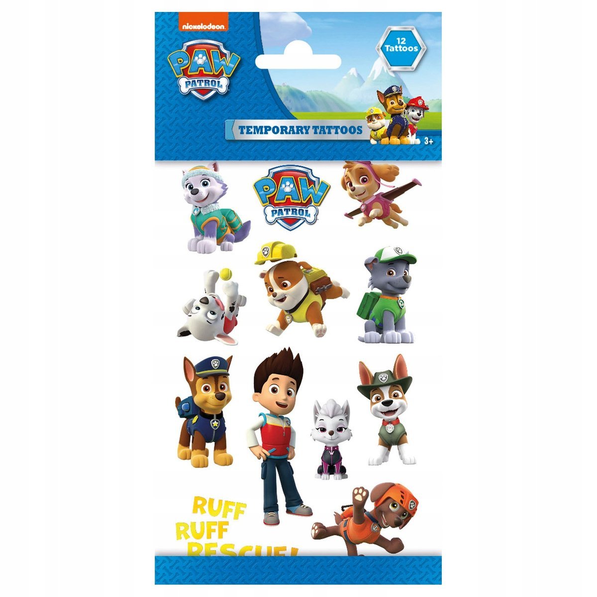 Tatuaże - 12szt. Paw Patrol - Psi Patrol