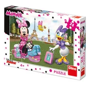 Puzzle - Puzzle Myszka Minnie w Paryżu 24 elementy oryginalne szybka wysyłka dla dzieci 4+ - miniaturka - grafika 1