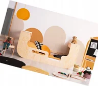 Łóżka dla dzieci i młodzieży - Drewniane łóżko dla dziecka z barierką Z3-T99 - miniaturka - grafika 1