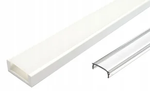 Profil Pcv Biały Nawierzchniowy do Led 1m +klosz - Akcesoria do oświetlenia Profil Pcv Biały Nawierzchniowy do Led 1m +klosz - Akcesoria do oświetlenia - miniaturka - grafika 1