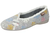 Kapcie damskie - Manitu Damskie kapcie 340060-91, jasnoszare, rozmiar 37, jasnoszary, 37 eu - miniaturka - grafika 1