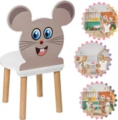 Zestawy mebli dla dzieci - Krzesełko dla dzieci Miki z nadrukiem - miniaturka - grafika 1