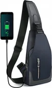 Nerki - TORBA NA RAMIĘ MĘSKA SASZETKA NA RAMIĘ NERKA WODOODPORNA USB CROSSBODY - miniaturka - grafika 1