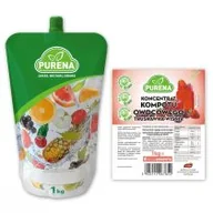 Syropy i koncentraty owocowe - Purena Koncentrat kompotu owocowego truskawka-wiśnia na 6l 1 kg - miniaturka - grafika 1