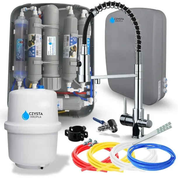Filtr Do Wody Pitnej System Zmiękczania Uzdatniania Pod Zlew ZESTAW Bateria