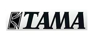 Tama TLS80BK logo naklejki, czarne, 40 x 190 mm - Akcesoria do perkusji - miniaturka - grafika 1