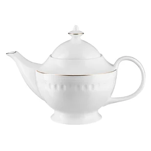 Dzbanek do herbaty porcelanowy 1,3 litra MESYNA GOLD - Dzbanki i imbryki - miniaturka - grafika 1