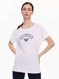 Koszulki i topy damskie - Emporio Armani Underwear T-Shirt 164340 3R255 00010 Biały Regular Fit - grafika 1