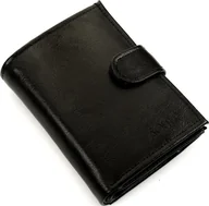 Portfele - Solier Elegancki czarny skórzany męski portfel SOLIER SW04 uniwersalny - miniaturka - grafika 1