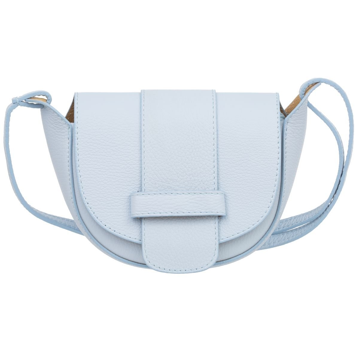 Mała Torebka Damska Skórzana Kaletnik Violo Błękitna