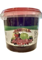Konfitury, marmolady, powidła - Marmolada wieloowocowa TWARDA wiaderko 1,2kg Przetwórnia Radzice - miniaturka - grafika 1