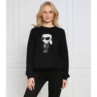 Bluzy damskie - Karl Lagerfeld Bluza ikonik 2.0 | Regular Fit - miniaturka - grafika 1