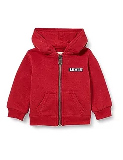 Bluzy i sweterki niemowlęce - Levi's Kids Bluza z kapturem dla chłopców, Rytmiczna czerwień, 9 miesi?cy - grafika 1