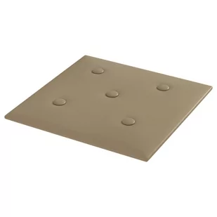 vidaXL Panele ścienne, 12 szt., cappuccino, 30x30 cm, sztuczna skóra 343978 - Panele ścienne i boazeria - miniaturka - grafika 4