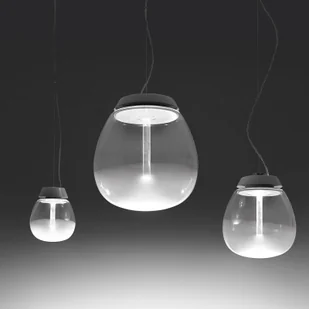 Artemide Lampa wisząca szklana Empatia, możliwość ściemniania, przezroczysty / transparentny, salon / jadalnia, szkło, design - Lampy sufitowe - miniaturka - grafika 4
