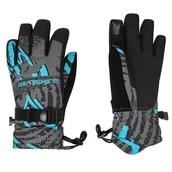 Rękawice narciarskie - Rękawice narciarskie Quiksilver Mission Youth EQBHN03039 Szary - miniaturka - grafika 1