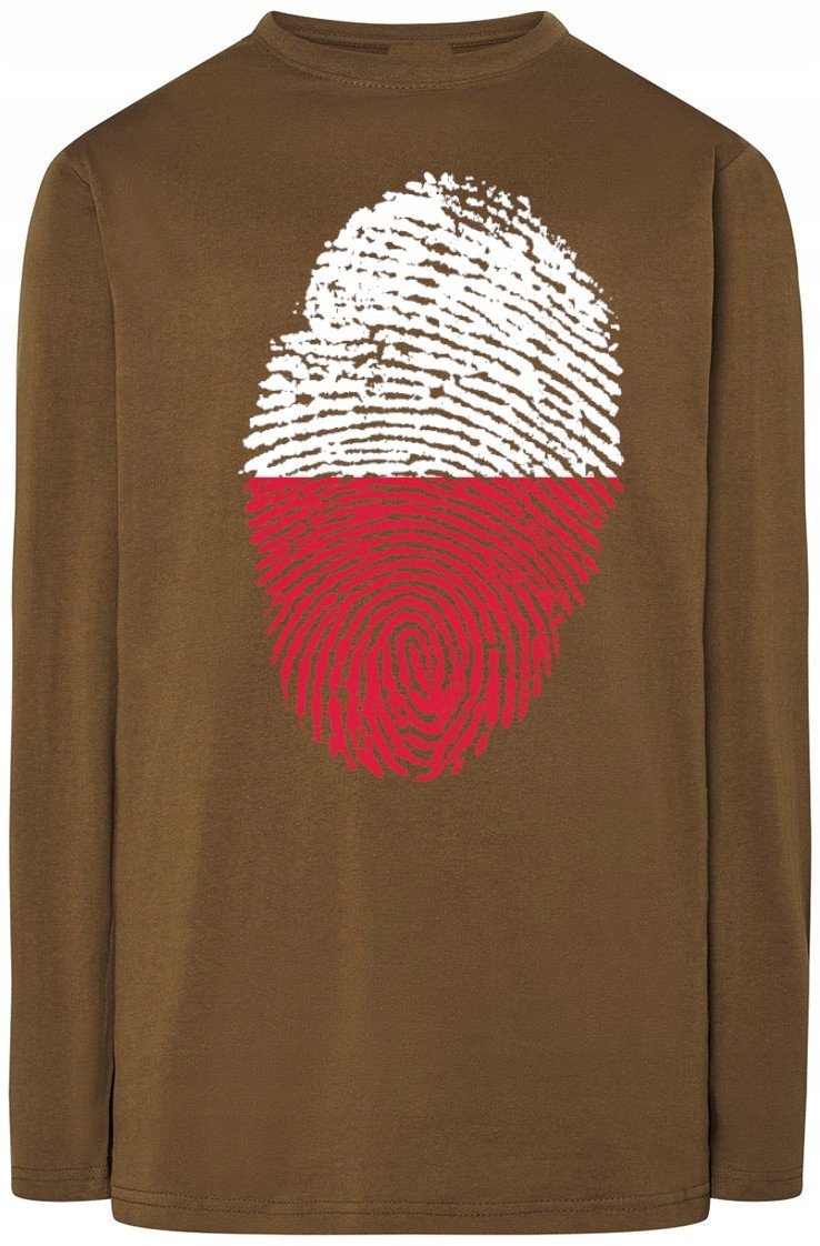 Polska Flaga Odcisk Bluza Longsleeve Rozm.L
