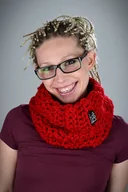 Apaszki i szaliki damskie - Komin Monolit 10 - CZERWONY - miniaturka - grafika 1