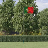 Flagi i akcesoria - Flaga Portugalii z masztem, 5,55 m, aluminium - miniaturka - grafika 1
