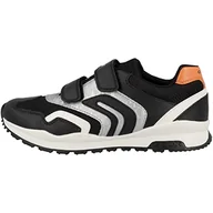 Buty dla chłopców - Geox J Pavel sneakersy chłopięce, czarny srebrny, 24 EU - miniaturka - grafika 1