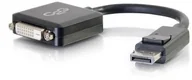 Złącza, przejściówki, adaptery - C2G 8in DisplayPort to DVI-D Adapter - DP to DVI D Adapter - Black – M/F - miniaturka - grafika 1