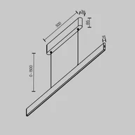 Lampy sufitowe - Maytoni Lampa wisząca Ephoria, możliwość ściemniania, biały / opal, salon / jadalnia, aluminium - miniaturka - grafika 1